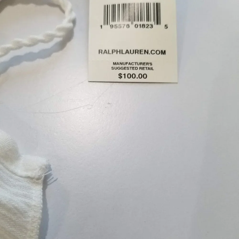Lauren Ralph Lauren Crinkle Rayon Coverup Tunic White